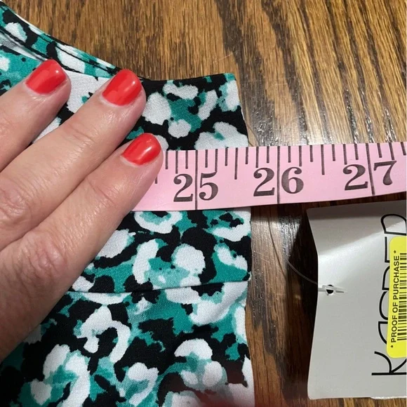 Kasper Ladies Green/White/black Tank, NWT Size 3X - Picture 9 of 10